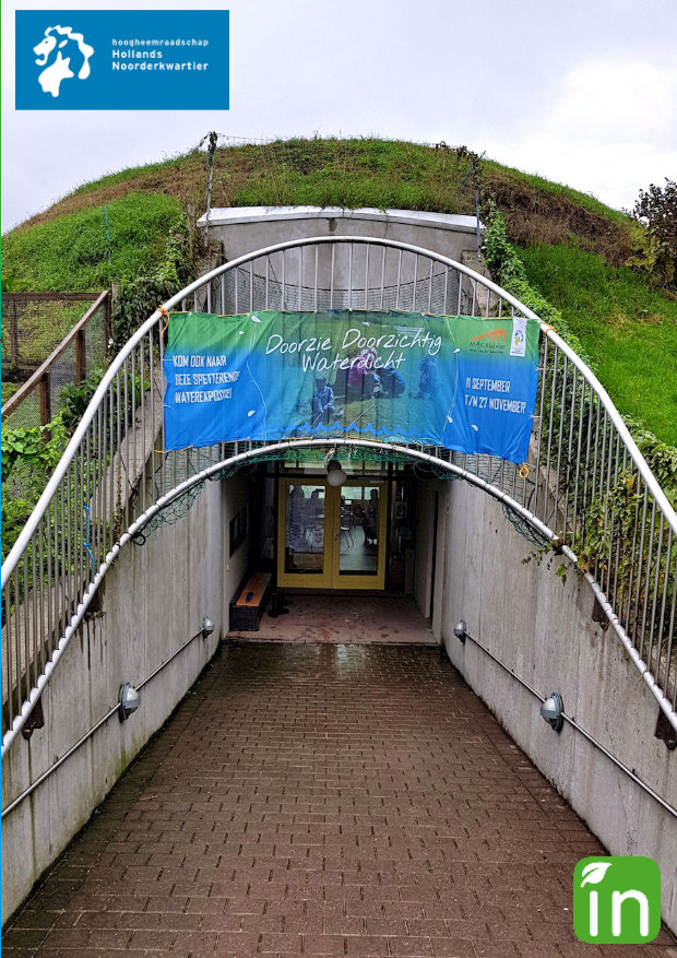 Ingang Mak Blokweer water expositie Doorzie Doorzichtig Waterdicht HHNK 